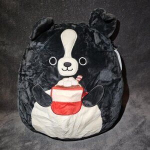 George the Dog with hot chocolate